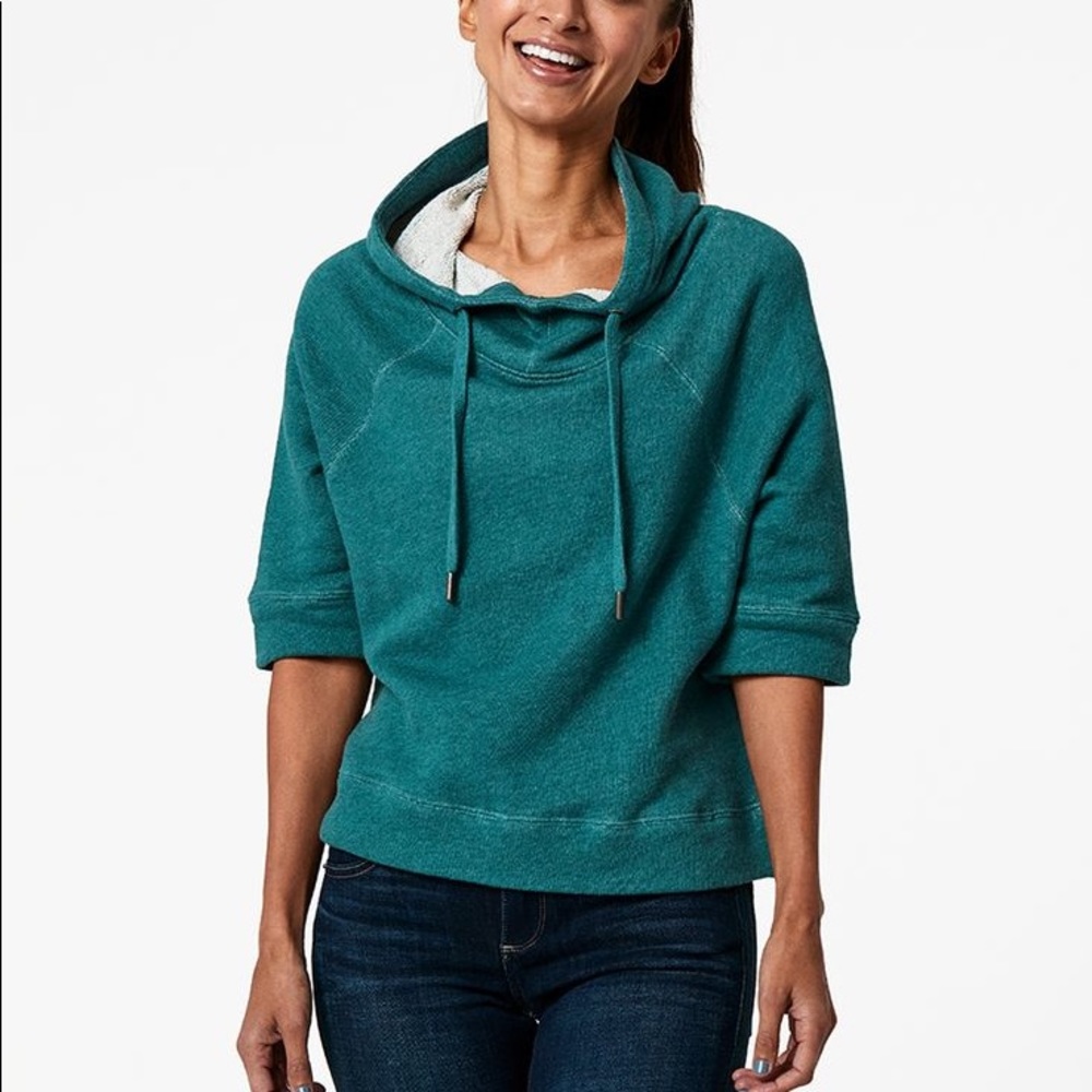 Pact Short Sleeve Hooded Sweatshirt